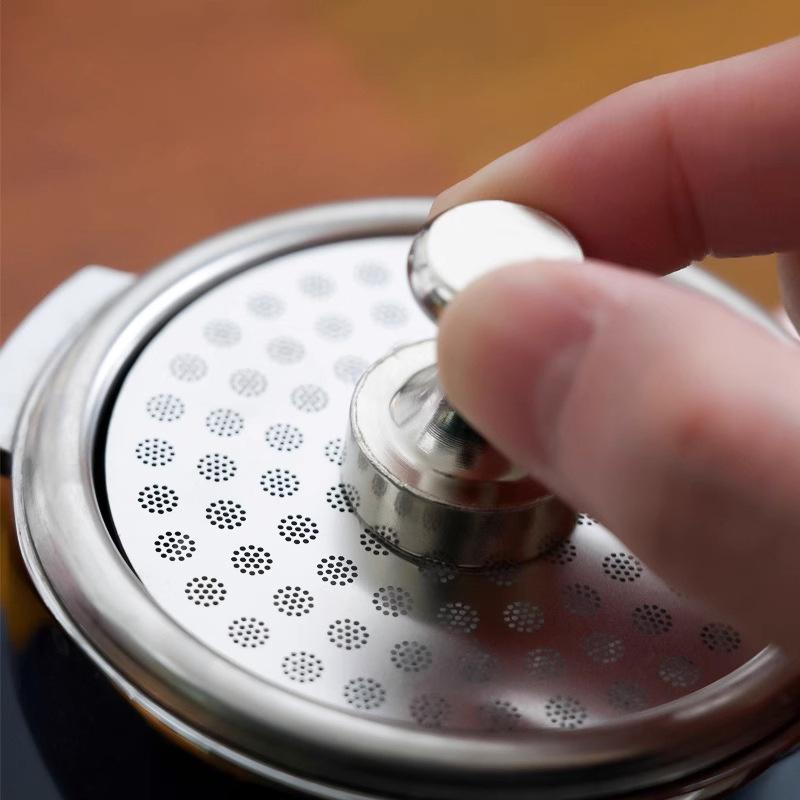 Coffee Equipment Kit - ตะแกรงกรองกาแฟแบบแม่เหล็ก New.Espresso Puck Screen พร้อมด้ามจับ ใช้ซ้ำได้