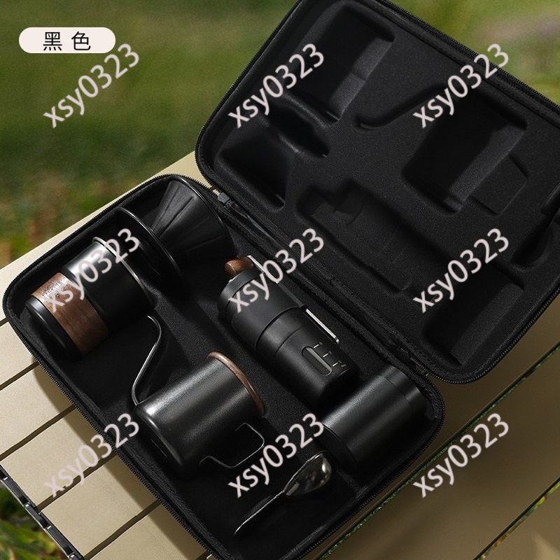 Coffee Equipment Kit - ชุดกาแฟดริปพกพา อุปกรณ์ชงกาแฟสำหรับเดินทางและตั้งแคมป์กลางแจ้ง ชุดเครื่องมือดริปกาแฟขนาดเล็ก