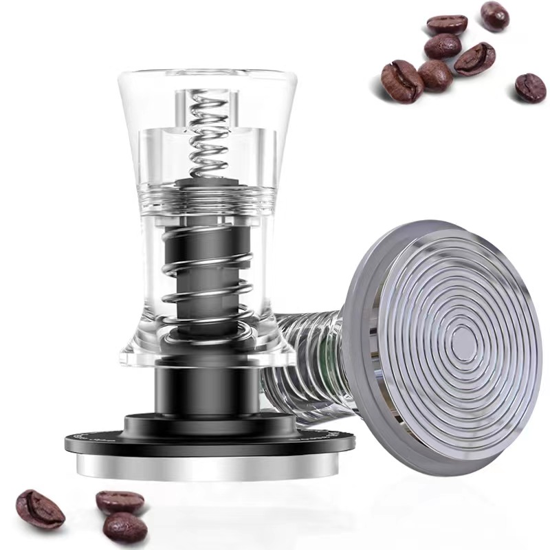 Coffee Equipment Kit - ค้อนทุบกระจกอะคริลิคขนาด51/53/54/58มม. สำหรับกาแฟแบบสปริงคู่แทมเปอร์แรงคงที่30ปอนด์อุปกรณ์เสริมสำหรับบาริสต้า
