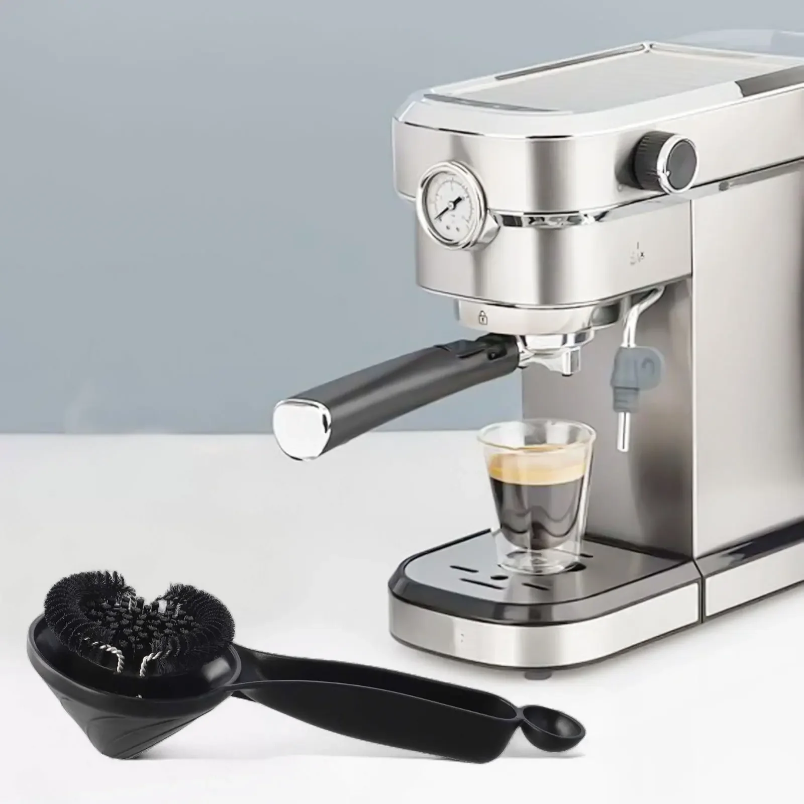 Coffee Equipment Maintenance - การบำรุงรักษาอุปกรณ์กาแฟ แปรงเครื่องชงกาแฟ ถาดกรวย ขนแปรงไนลอนความหนาแน่นสูง ขนแปรงถอดออกได้ ทำความสะอาดอย่างละเอียด