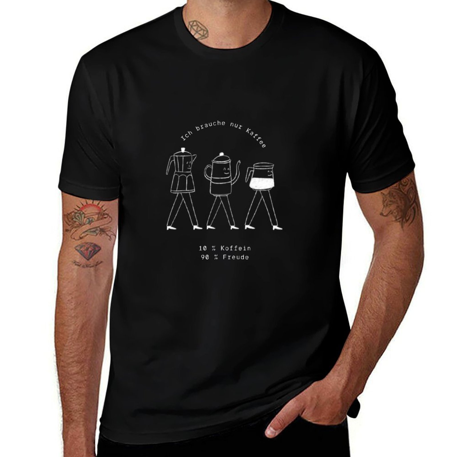 Coffee Equipment In China - ฉันต้องการแค่ภาพประกอบอุปกรณ์ชงกาแฟบนพื้นหลังสีเขียว เสื้อยืดแขนสั้นสำหรับวิ่งแบบแห้งสบาย