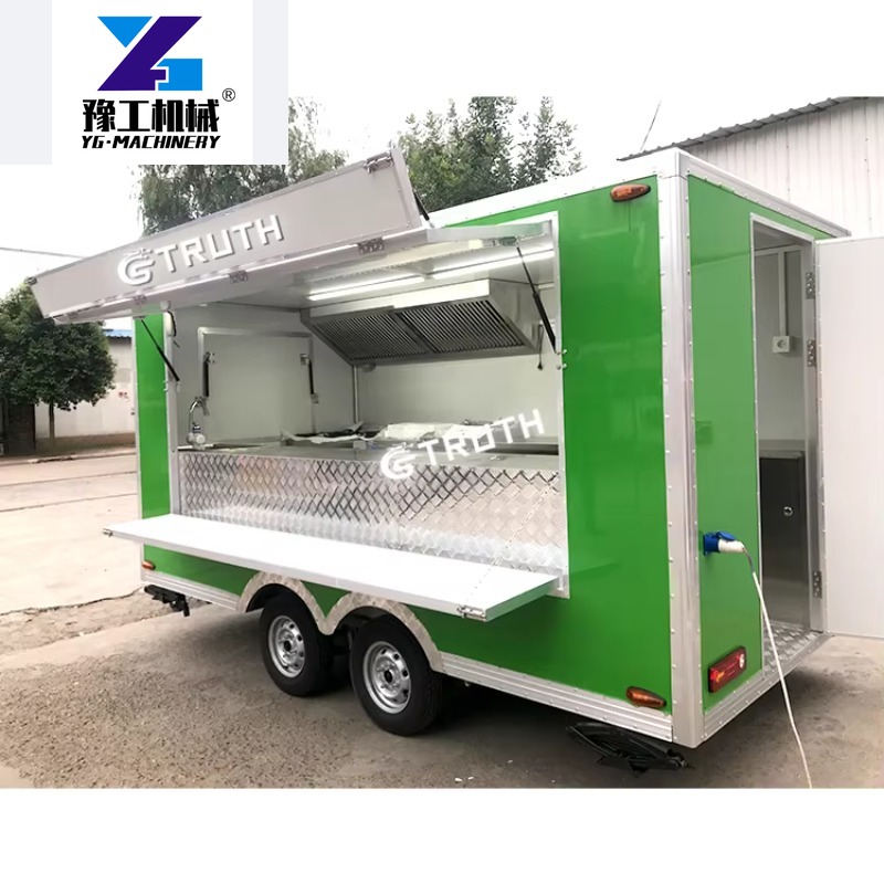 Coffee Equipment In China - รถขายอาหารเคลื่อนที่แบบกำหนดเองได้ พร้อมอุปกรณ์ครบครันสำหรับขายไอศกรีม กาแฟ อาหารจีน บาร์บีคิว พิซซ่า