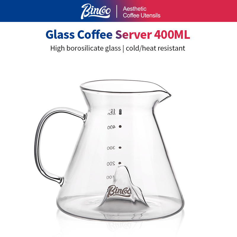 Coffee Equipment Cleaner - ชุดดริปกาแฟ BINCOO ขนาด 450 มล. พร้อมเหยือกแก้ว