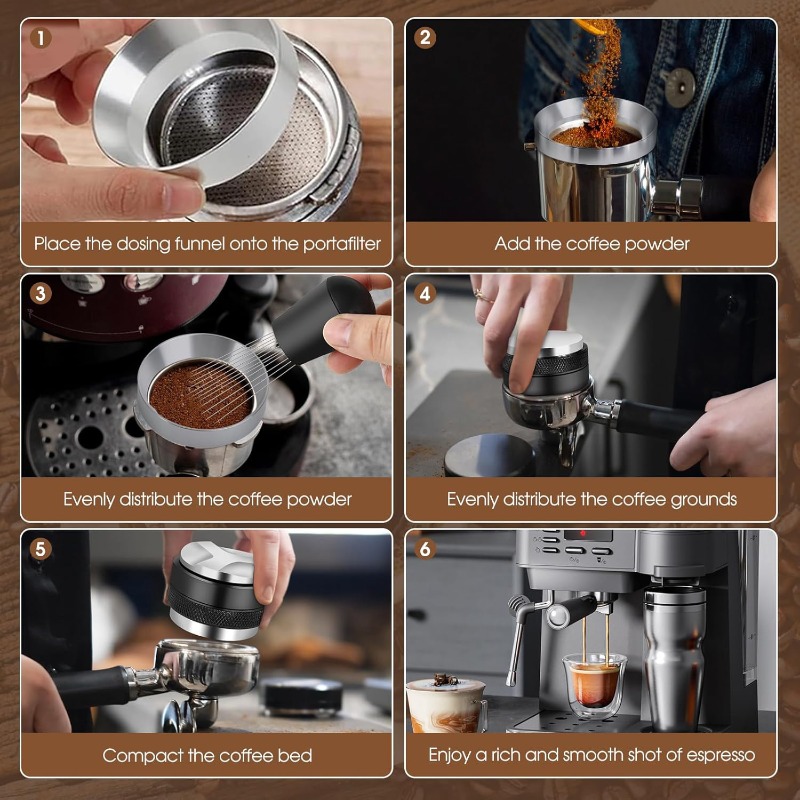 ชุดอุปกรณ์เอสเพรสโซ 5 ชิ้น ขนา - Coffee Equipment Kit บทวิจารณ์และราคา